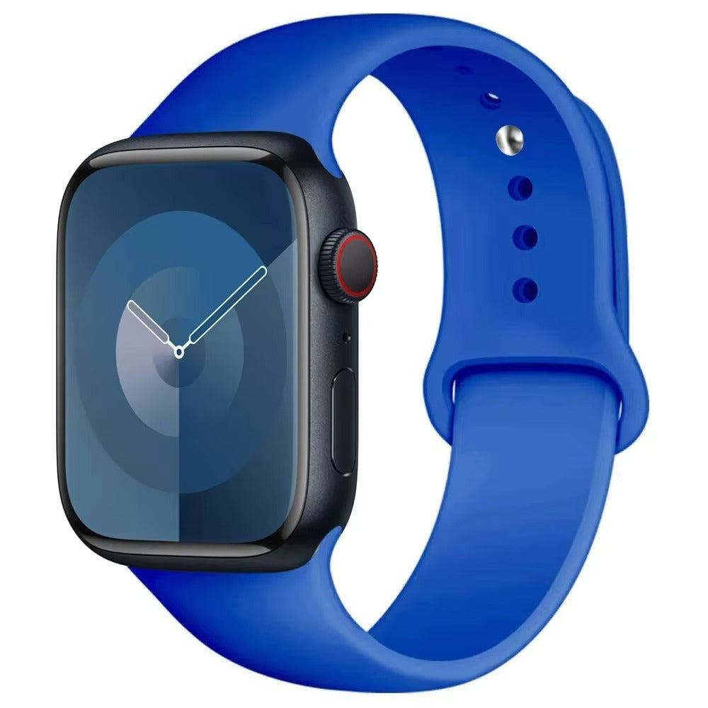Silicone Band For Apple Watch strap 44mm 45mm 40mm 41mm 42-38mm 45 46 mm sport bracelet iwatch series 11 10 8 7 6 5 4 3 SE 9 Ultra 3 2 49mm