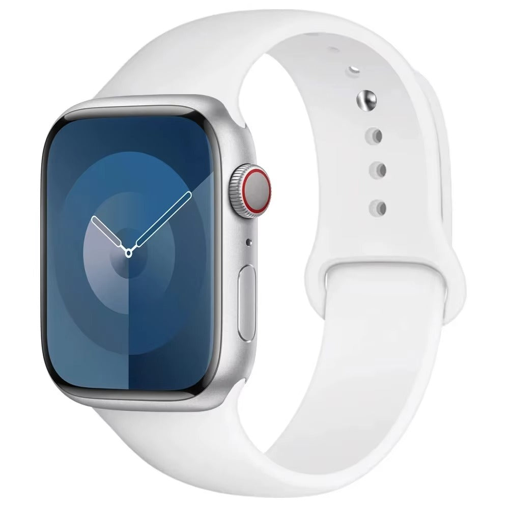 Silicone Band For Apple Watch strap 44mm 45mm 40mm 41mm 42-38mm 45 46 mm sport bracelet iwatch series 11 10 8 7 6 5 4 3 SE 9 Ultra 3 2 49mm