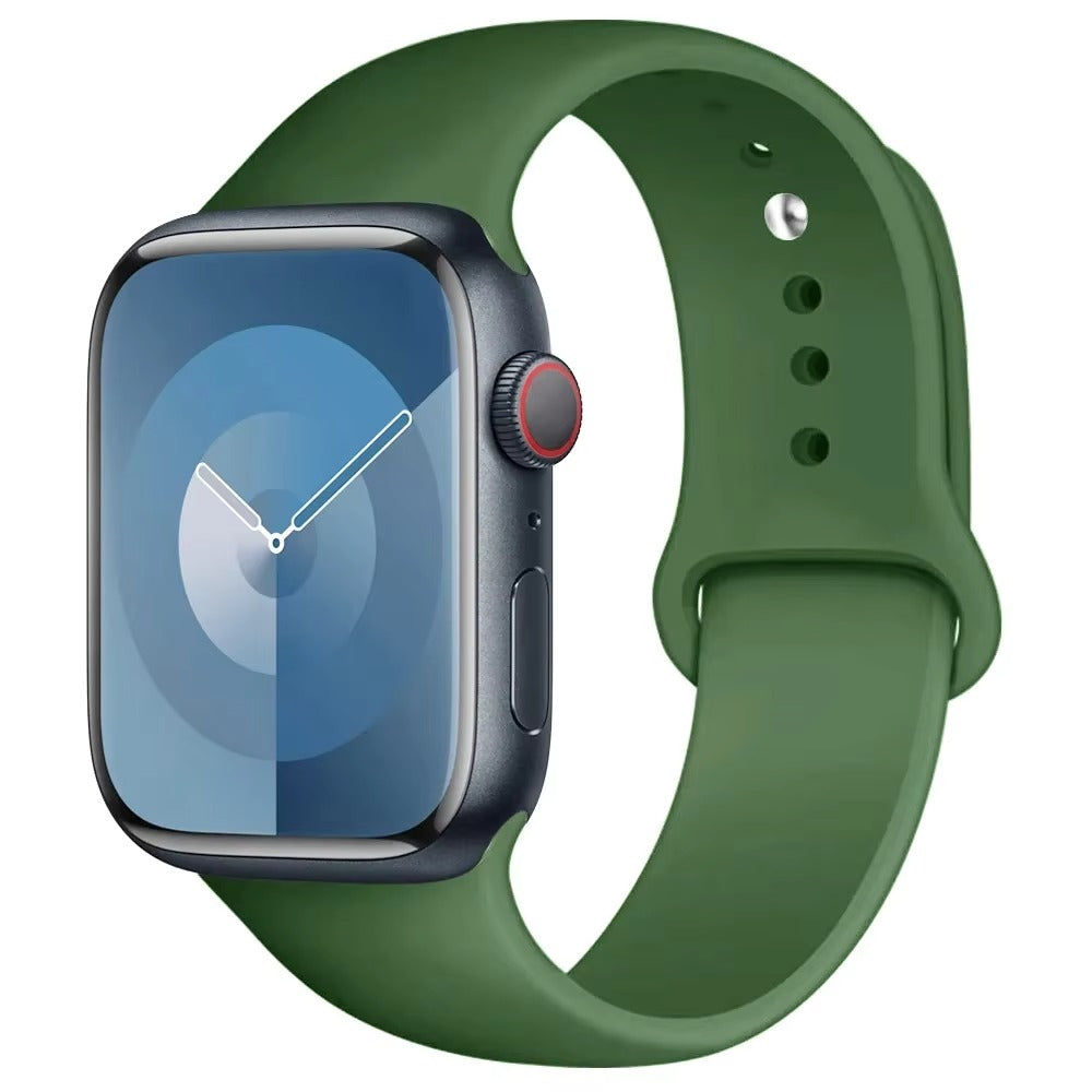Silicone Band For Apple Watch strap 44mm 45mm 40mm 41mm 42-38mm 45 46 mm sport bracelet iwatch series 11 10 8 7 6 5 4 3 SE 9 Ultra 3 2 49mm