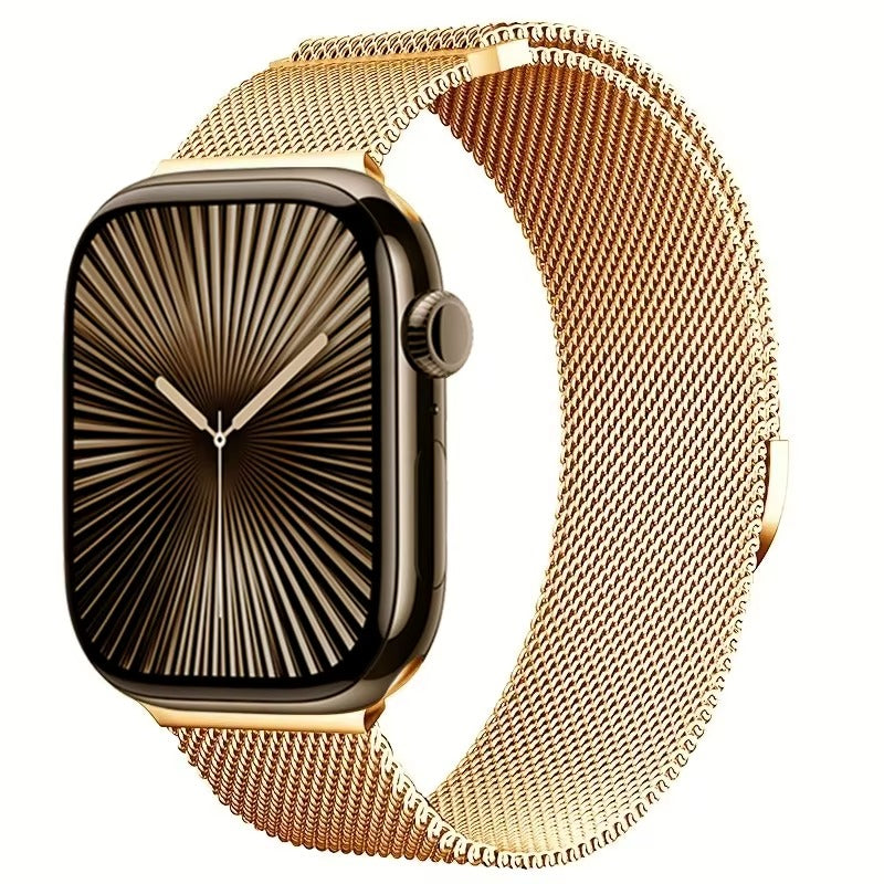 Metal Milanese Strap for Apple Watch Band Ultra 3/2 49mm 11 10 9 8 7 Magnetic Bracelet iWatch 6 5 4 SE2 46mm 45mm 41mm 44mm 40mm