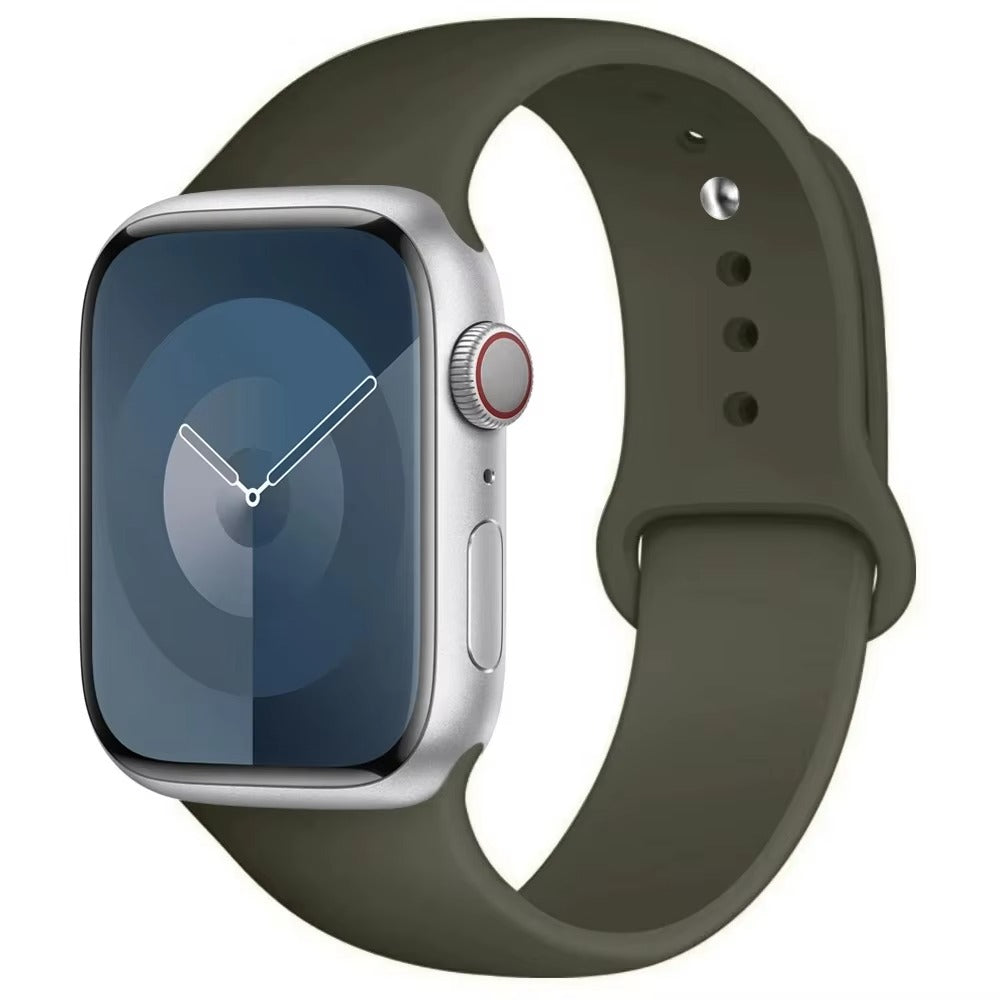 Silicone Band For Apple Watch strap 44mm 45mm 40mm 41mm 42-38mm 45 46 mm sport bracelet iwatch series 11 10 8 7 6 5 4 3 SE 9 Ultra 3 2 49mm