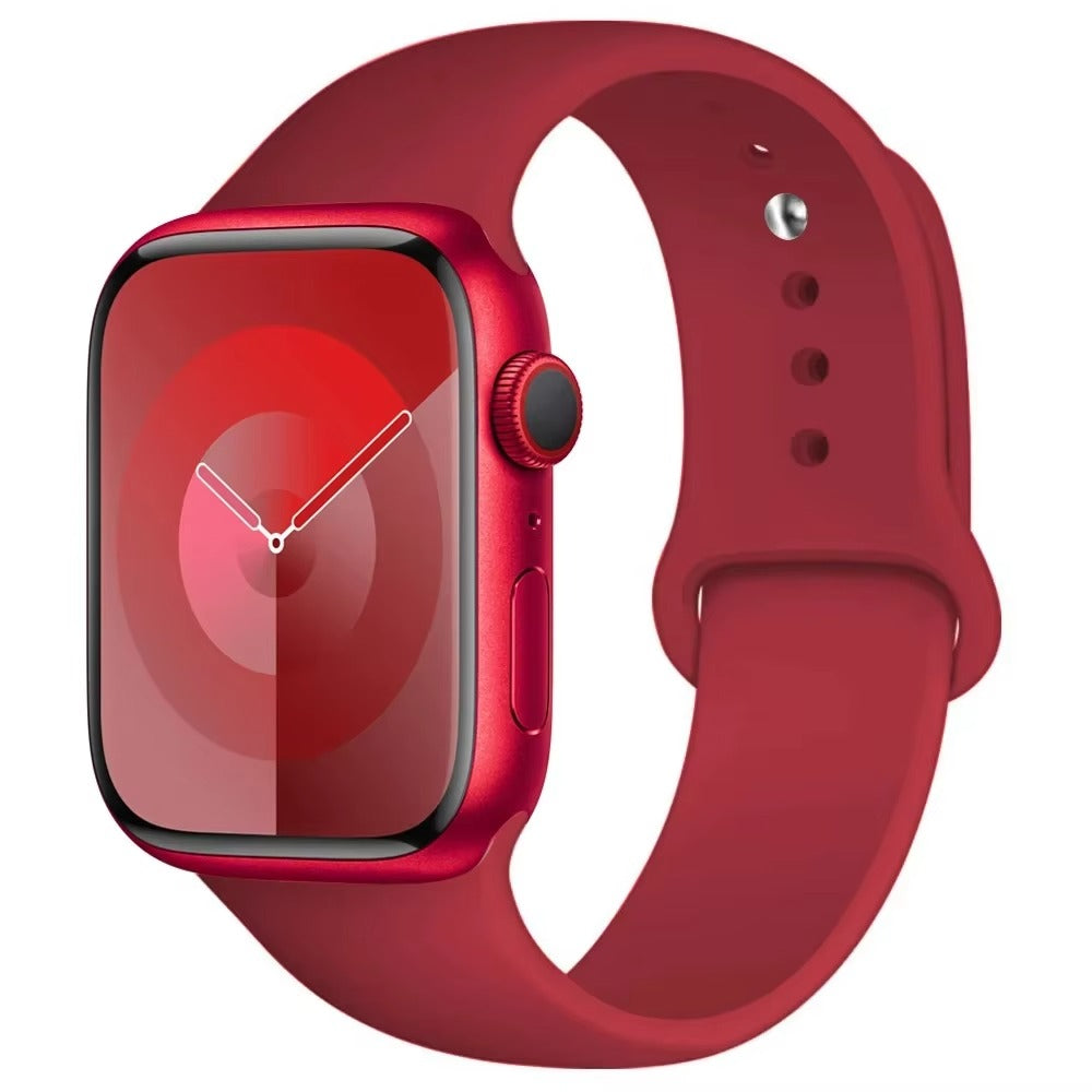 Silicone Band For Apple Watch strap 44mm 45mm 40mm 41mm 42-38mm 45 46 mm sport bracelet iwatch series 11 10 8 7 6 5 4 3 SE 9 Ultra 3 2 49mm