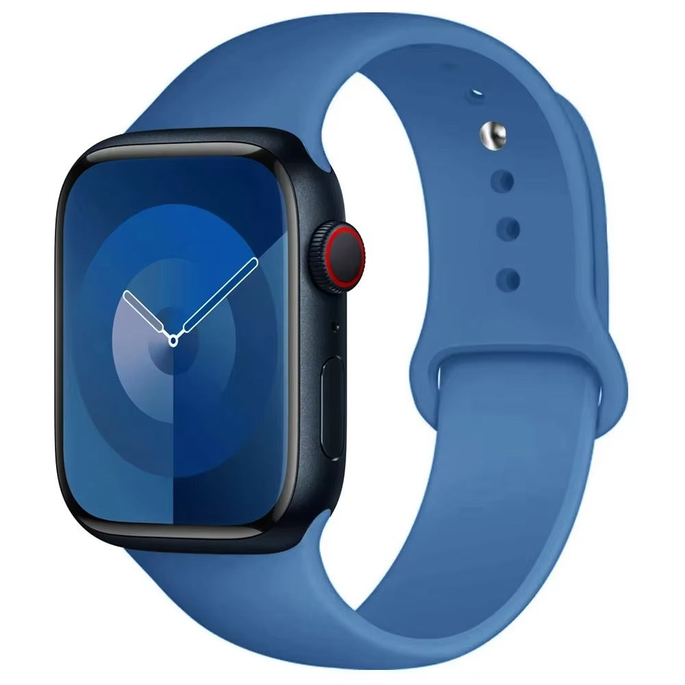 Silicone Band For Apple Watch strap 44mm 45mm 40mm 41mm 42-38mm 45 46 mm sport bracelet iwatch series 11 10 8 7 6 5 4 3 SE 9 Ultra 3 2 49mm