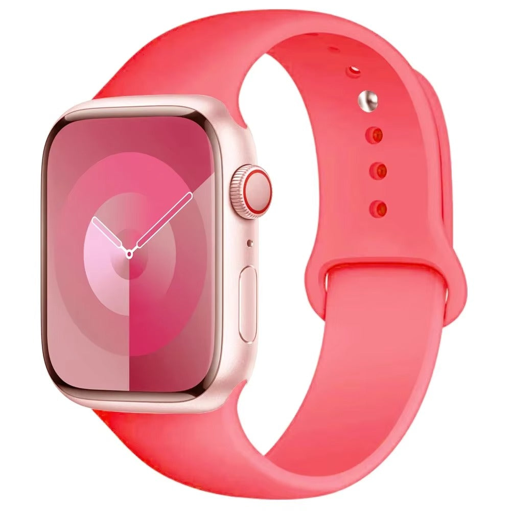 Silicone Band For Apple Watch strap 44mm 45mm 40mm 41mm 42-38mm 45 46 mm sport bracelet iwatch series 11 10 8 7 6 5 4 3 SE 9 Ultra 3 2 49mm
