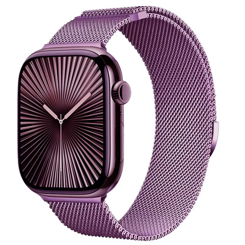Metal Milanese Strap for Apple Watch Band Ultra 3/2 49mm 11 10 9 8 7 Magnetic Bracelet iWatch 6 5 4 SE2 46mm 45mm 41mm 44mm 40mm