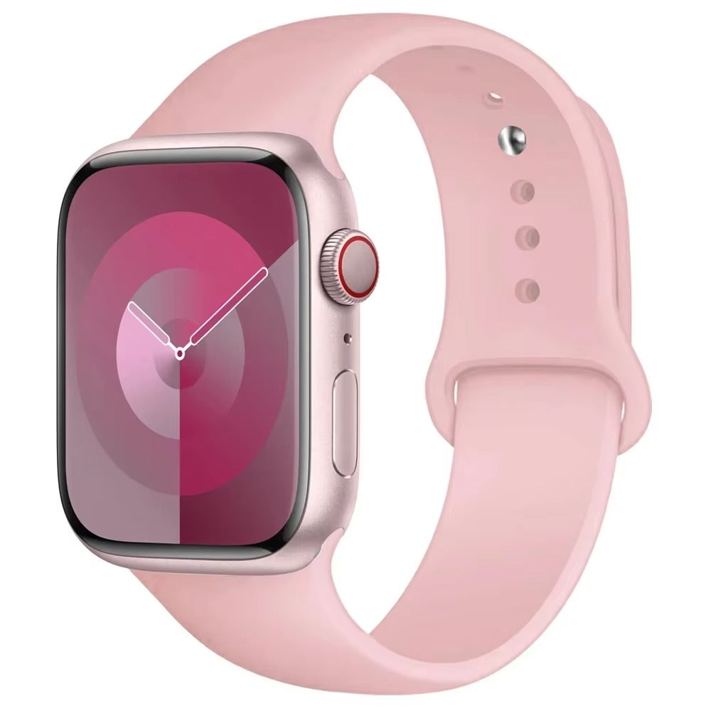 Silicone Band For Apple Watch strap 44mm 45mm 40mm 41mm 42-38mm 45 46 mm sport bracelet iwatch series 11 10 8 7 6 5 4 3 SE 9 Ultra 3 2 49mm