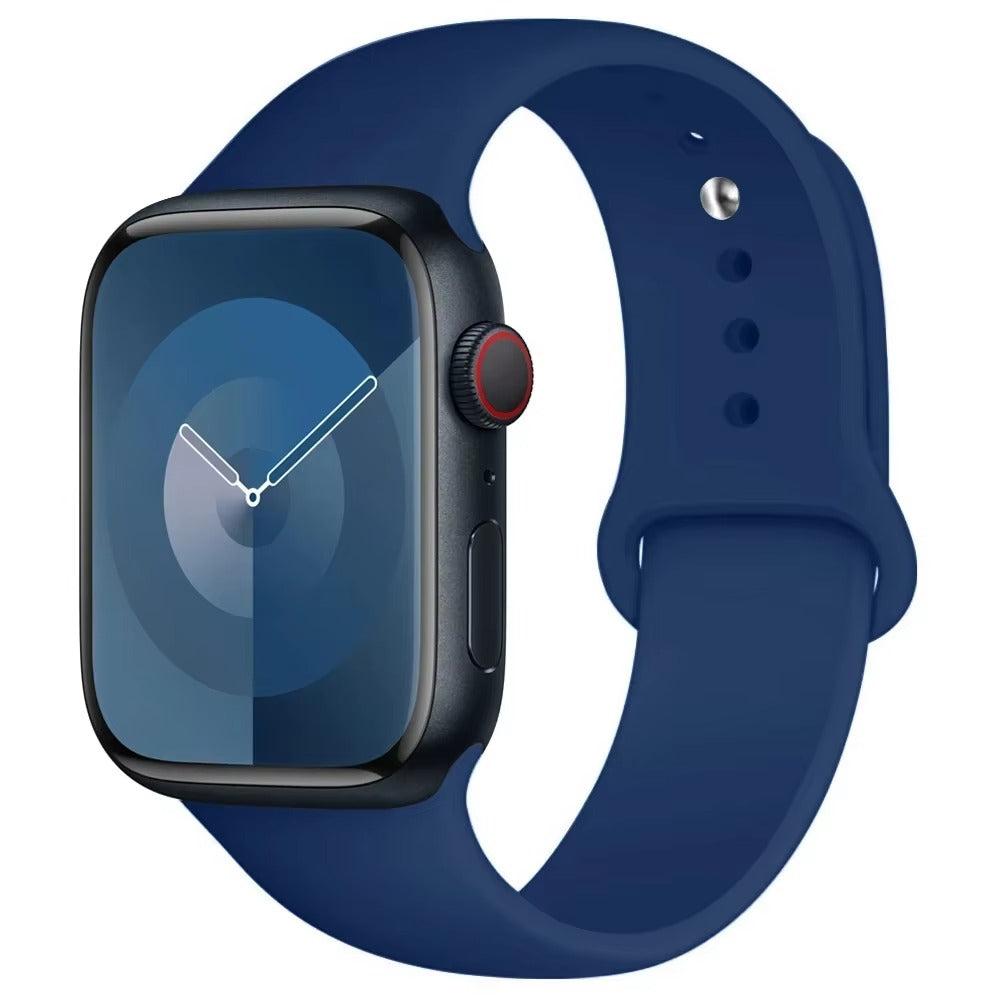 Silicone Band For Apple Watch strap 44mm 45mm 40mm 41mm 42-38mm 45 46 mm sport bracelet iwatch series 11 10 8 7 6 5 4 3 SE 9 Ultra 3 2 49mm