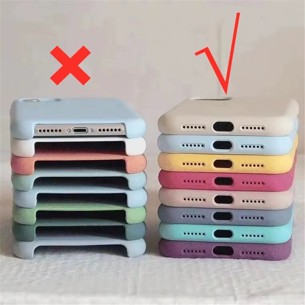 Original Liquid Silicone Phone Case for iPhone 17 13 16 15 14 12 11 Pro Max Case for iPhone 13 16 14 15 17 Cover