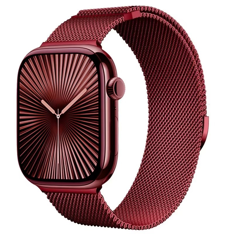 Metal Milanese Strap for Apple Watch Band Ultra 3/2 49mm 11 10 9 8 7 Magnetic Bracelet iWatch 6 5 4 SE2 46mm 45mm 41mm 44mm 40mm