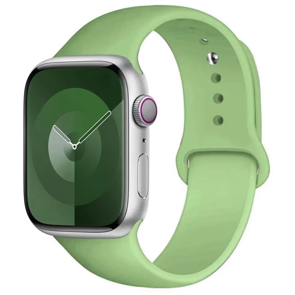 Silicone Band For Apple Watch strap 44mm 45mm 40mm 41mm 42-38mm 45 46 mm sport bracelet iwatch series 11 10 8 7 6 5 4 3 SE 9 Ultra 3 2 49mm