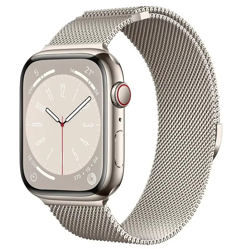 Metal Milanese Strap for Apple Watch Band Ultra 3/2 49mm 11 10 9 8 7 Magnetic Bracelet iWatch 6 5 4 SE2 46mm 45mm 41mm 44mm 40mm