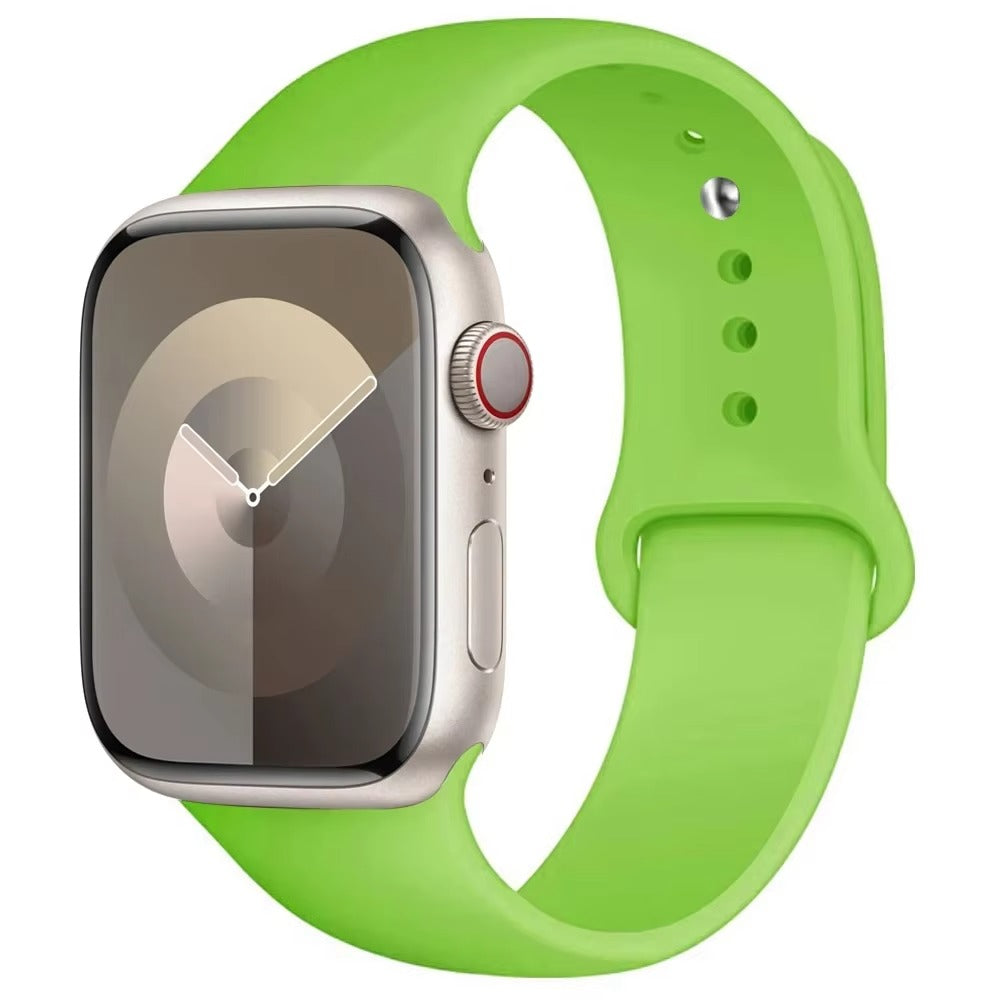Silicone Band For Apple Watch strap 44mm 45mm 40mm 41mm 42-38mm 45 46 mm sport bracelet iwatch series 11 10 8 7 6 5 4 3 SE 9 Ultra 3 2 49mm