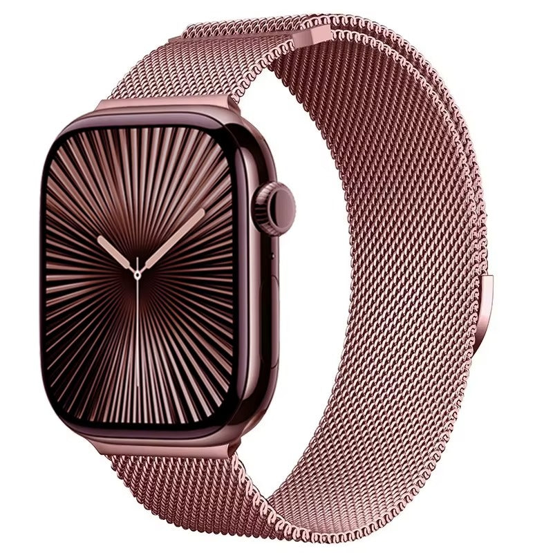 Metal Milanese Strap for Apple Watch Band Ultra 3/2 49mm 11 10 9 8 7 Magnetic Bracelet iWatch 6 5 4 SE2 46mm 45mm 41mm 44mm 40mm
