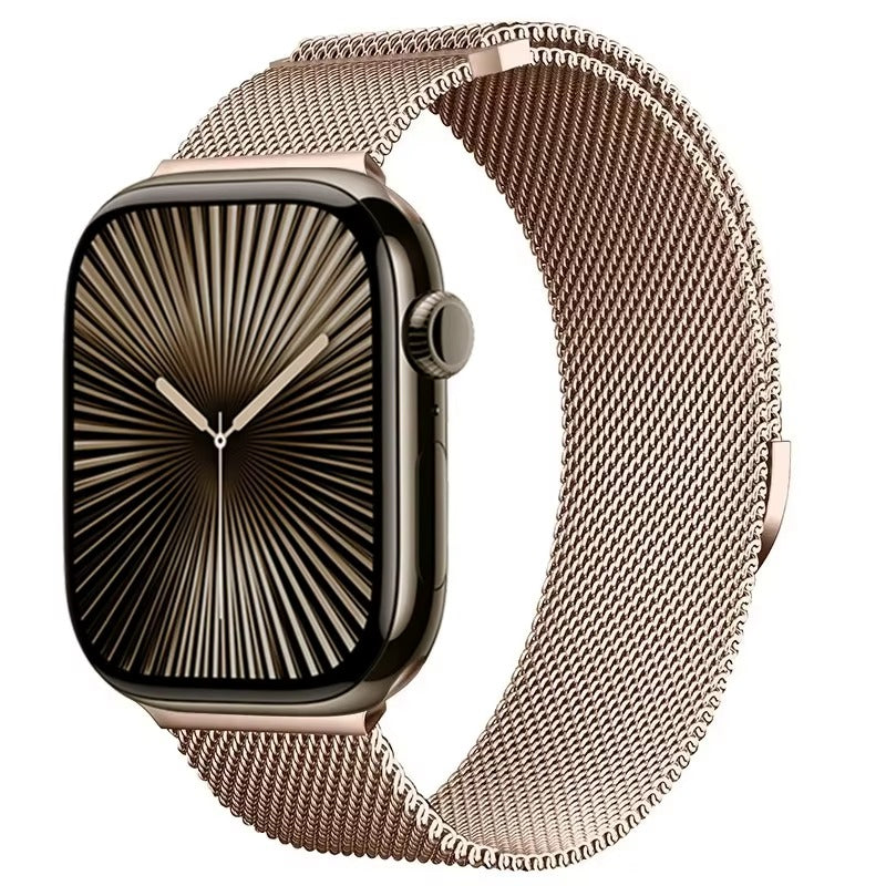 Metal Milanese Strap for Apple Watch Band Ultra 3/2 49mm 11 10 9 8 7 Magnetic Bracelet iWatch 6 5 4 SE2 46mm 45mm 41mm 44mm 40mm
