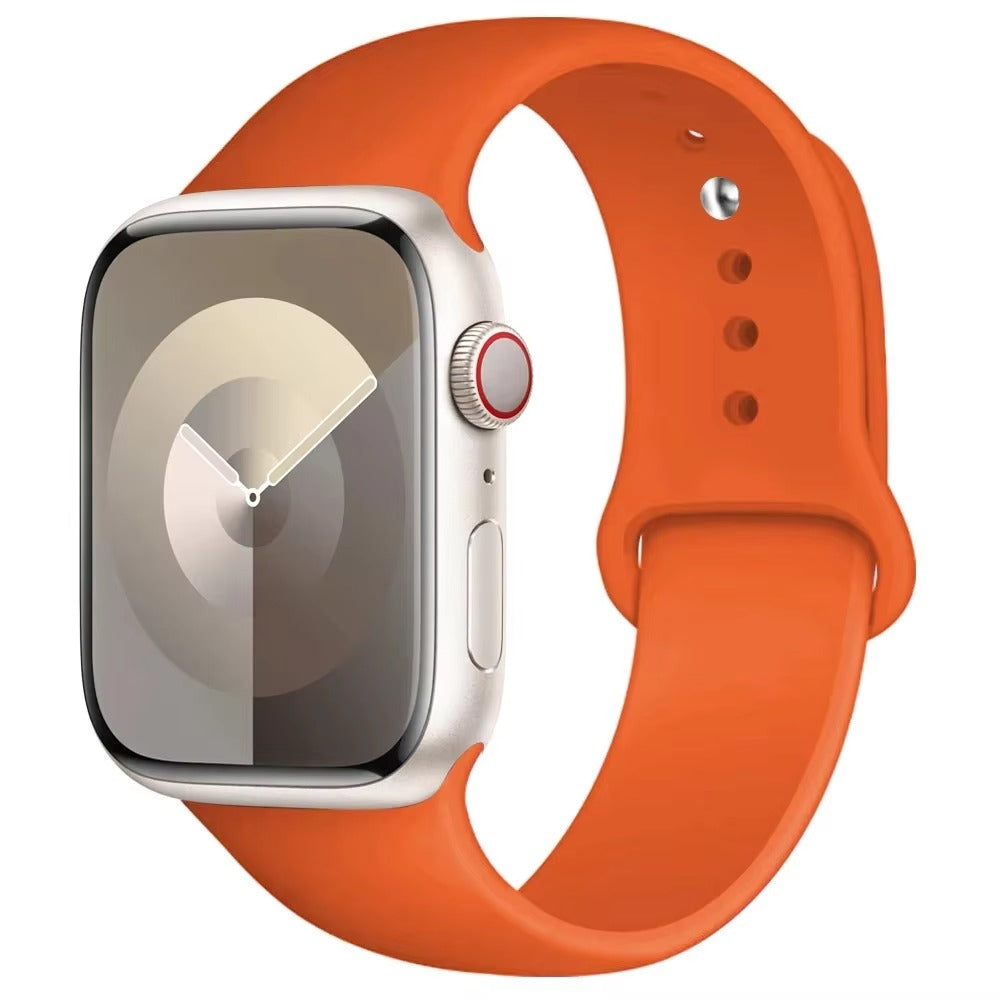 Silicone Band For Apple Watch strap 44mm 45mm 40mm 41mm 42-38mm 45 46 mm sport bracelet iwatch series 11 10 8 7 6 5 4 3 SE 9 Ultra 3 2 49mm