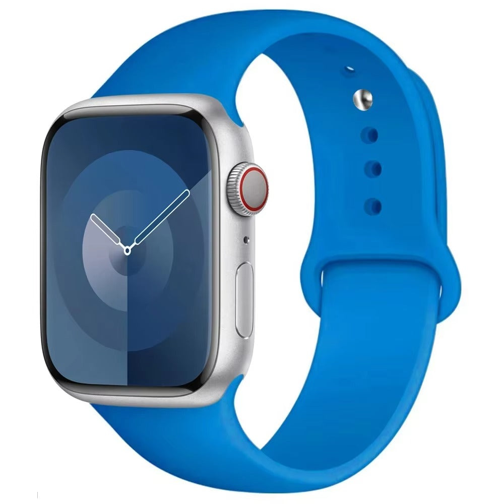 Silicone Band For Apple Watch strap 44mm 45mm 40mm 41mm 42-38mm 45 46 mm sport bracelet iwatch series 11 10 8 7 6 5 4 3 SE 9 Ultra 3 2 49mm