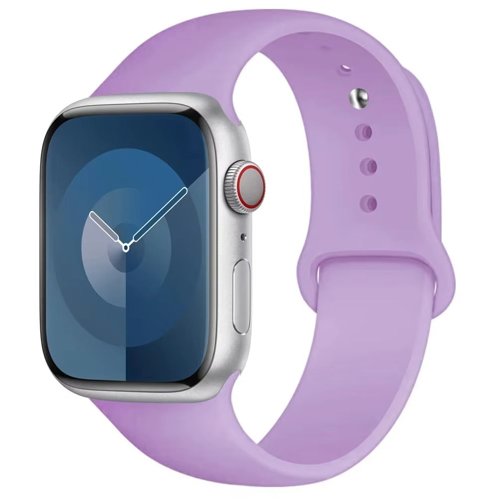 Silicone Band For Apple Watch strap 44mm 45mm 40mm 41mm 42-38mm 45 46 mm sport bracelet iwatch series 11 10 8 7 6 5 4 3 SE 9 Ultra 3 2 49mm